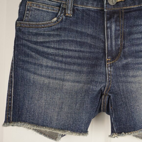 New Kut From The Kloth Gidget Fray Mid Rise Denim Short in Stimulating size 00 - Picture 5 of 12